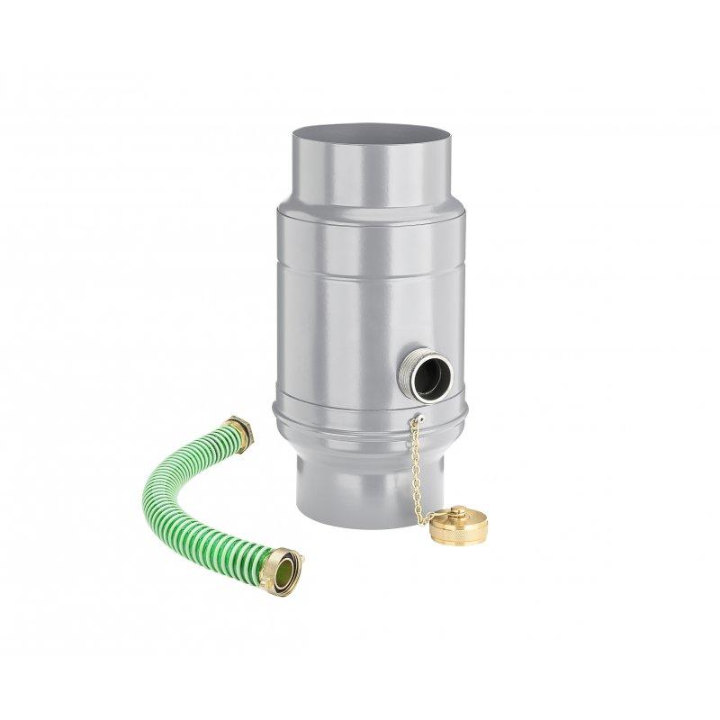 Zadržač vode sa crijevom  - Aluminij – Natur  - Pocink obojeni – Srebrna  -  Slika