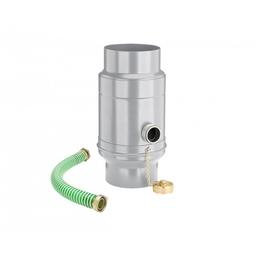 Zadržač vode sa crijevom  - Aluminij – Natur  - Pocink obojeni – Srebrna  -  Slika 1