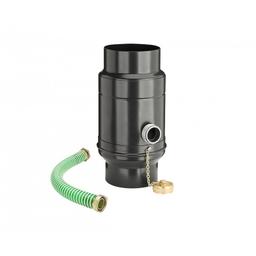 Zadržač vode sa crijevom  - Aluminij – Natur  - Pocink obojeni – Intenzivno crna  -  Slika 1