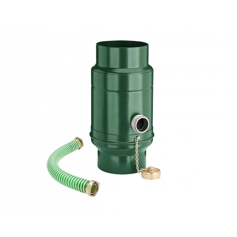 Zadržač vode sa crijevom  - Aluminij – Natur  - Pocink obojeni – Mahunasto zelena  -  Slika