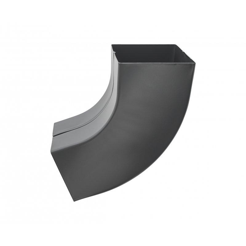 Koljeno kvadratno 72°  - Pocink obojeni  - Antracit  -  Slika