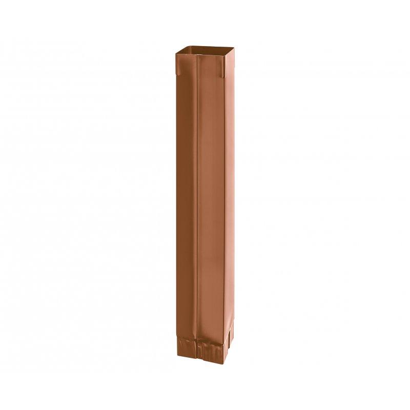 Cijev odvodna kvadratna  [s=0,55]  - Pocink obojeni  - Bakreno smeđa  -  Slika