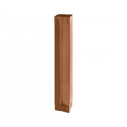 Cijev odvodna kvadratna  [s=0,55]  - Pocink obojeni  - Bakreno smeđa  -  Slika 1