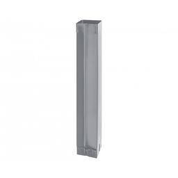 Cijev odvodna kvadratna  [s=0,55]  - Pocink obojeni  - Prašno siva  -  Slika 1