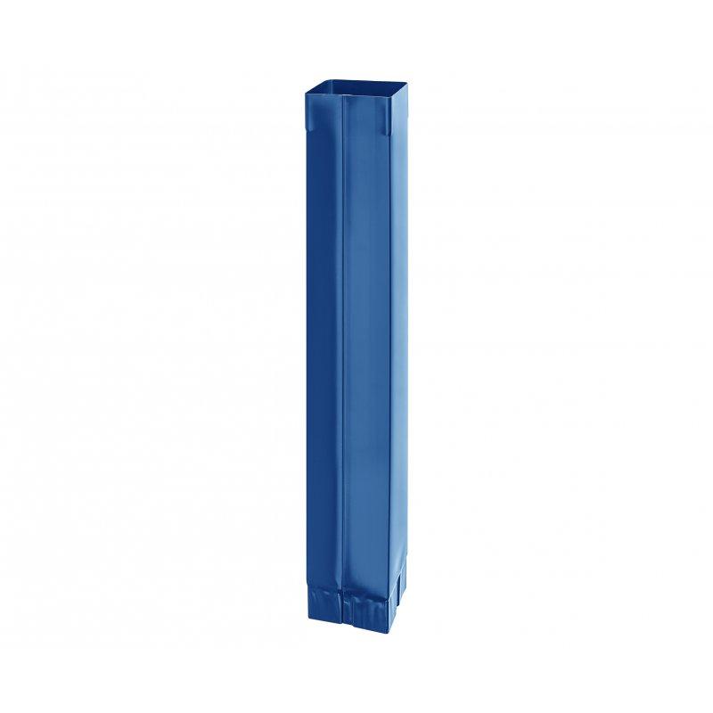 Cijev odvodna kvadratna  [s=0,55]  - Pocink obojeni  - Tamno plava  -  Slika