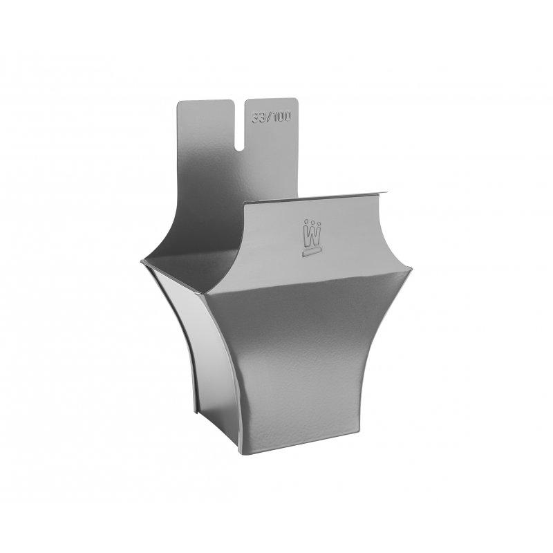 Kotlić kvadratni  - Aluminij obojeni  - Svijetlo siva  -  Slika