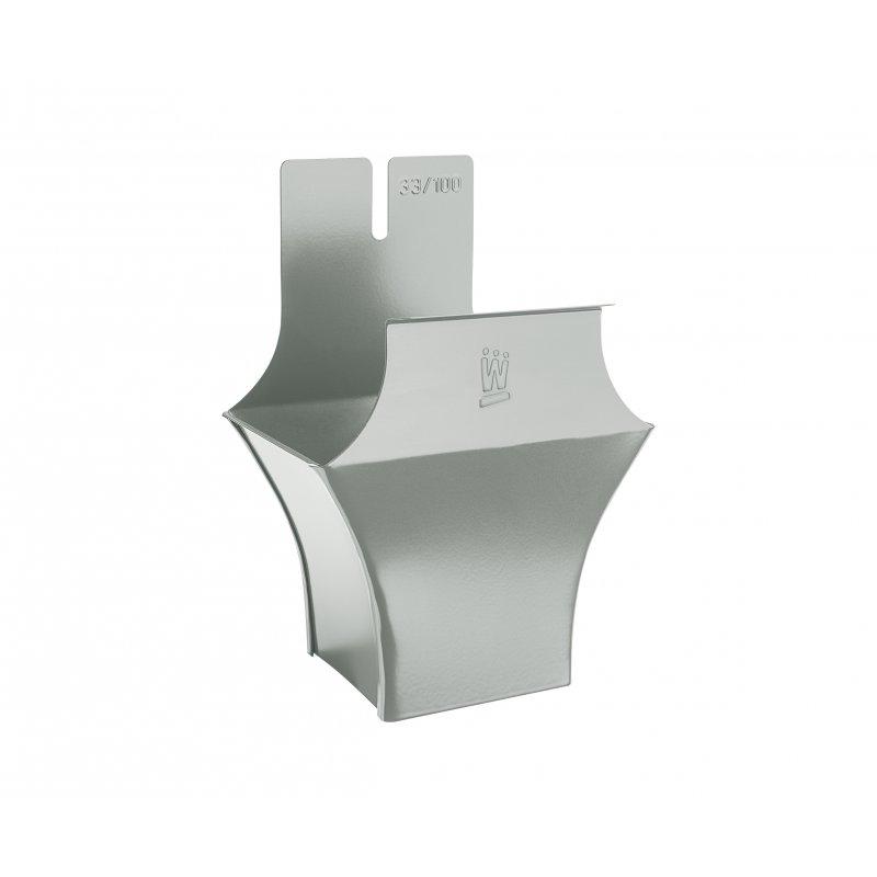 Kotlić kvadratni  - Aluminij obojeni  - Cink siva  -  Slika