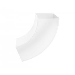 Koljeno kvadratno 72°  - Aluminij obojeni  - Bijela  -  Slika 2