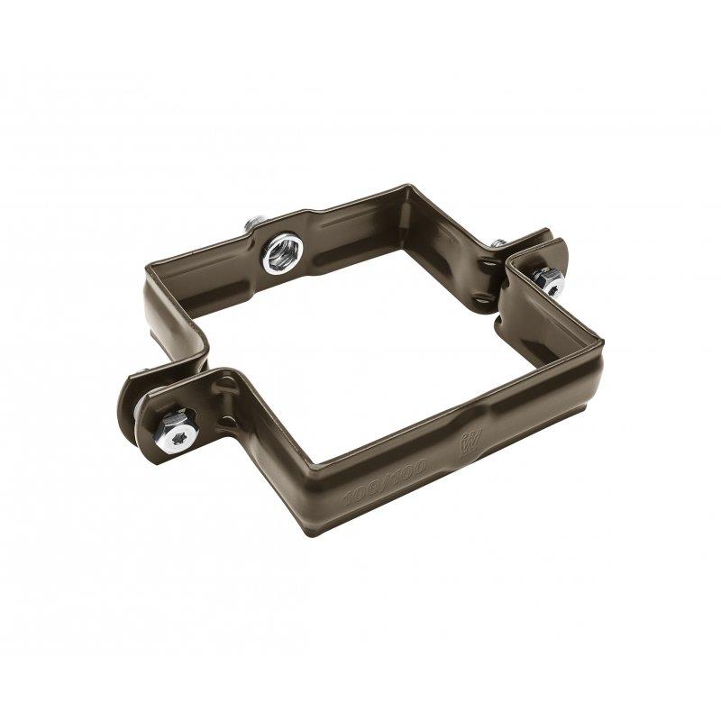 Obujmica kvadratna M10  - Aluminij obojeni  - Zeleno smeđa  -  Slika