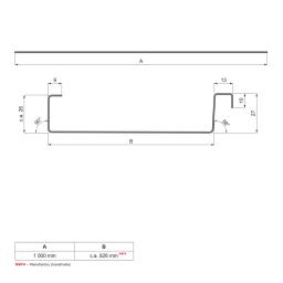Kolut FALZ – 1 000 kg  - Aluminij obojeni W.15 STUCCO / Aluminij obojeni STUCCO  - Bijela W.15 STUCCO / Bijela STUCCO  -  Slika 2