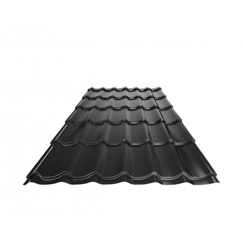 Limeni pokrov UNI 1  - Pocink obojeni  - Intenzivno crna  -  Slika