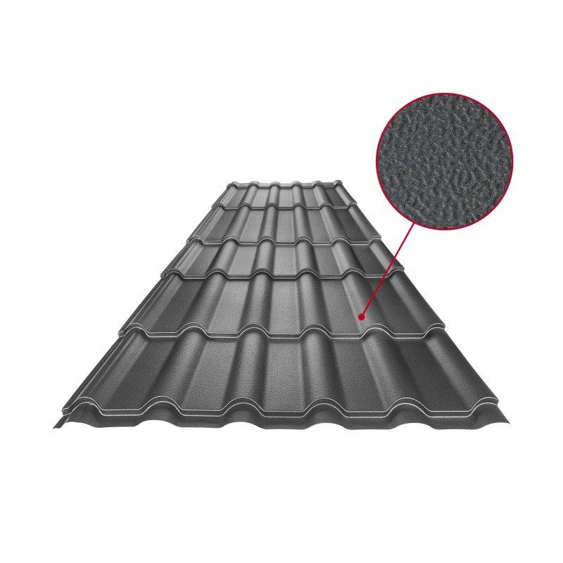 Limeni pokrov UNI 2  - Pocink obojeni
MATT STUCCO  - Antracit MATT STUCCO  -  Slika