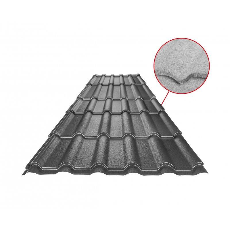 Limeni pokrov UNI 2 SQ (sound – aqua)  - Pocink obojeni
MATT STUCCO  - Antracit MATT STUCCO  -  Slika