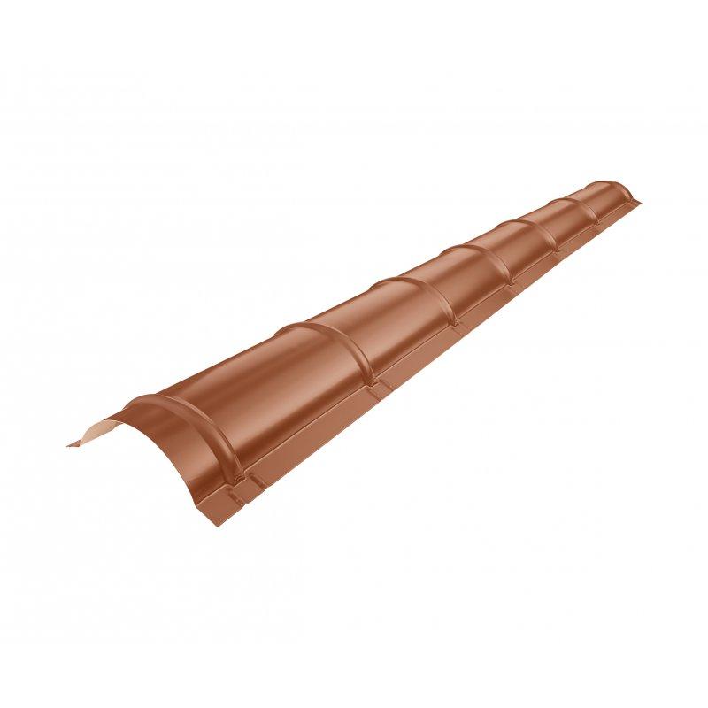 Sljemenjak za limeni pokrov  - Pocink obojeni  - Bakreno smeđa  -  Slika