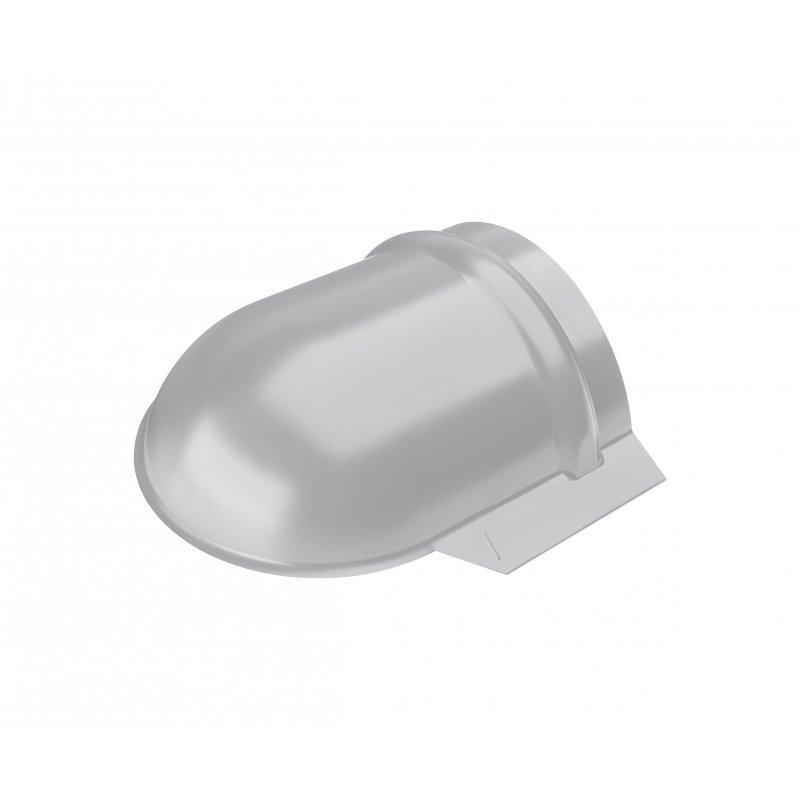 Obli završetak sljemena  - Pocink obojeni  - Srebrna  -  Slika