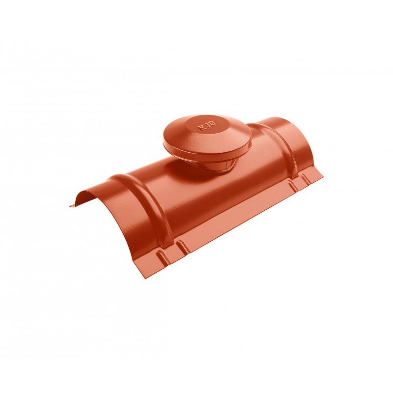 Ventilirajući sljemenjak  - Pocink obojeni  - Rally crvena  -  Slika