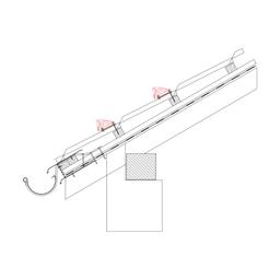 Snjegobran obli za UNI limeni pokrov  - Pocink obojeni  - Testa di Moro  -  Slika 2