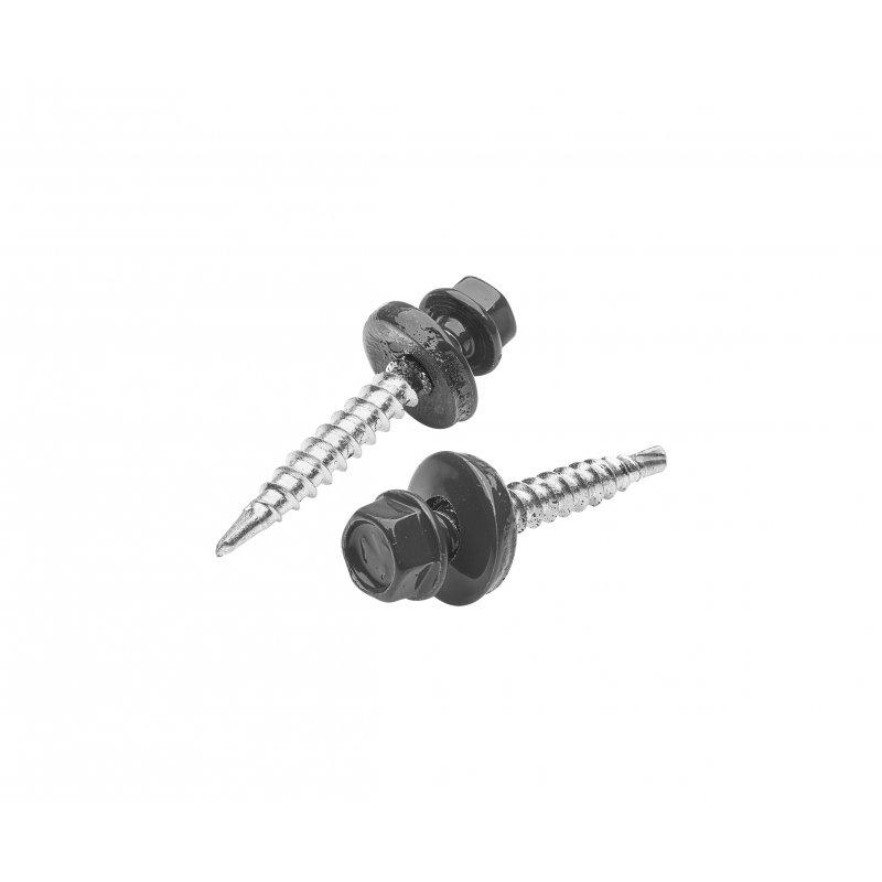 Pocinčani samorezni vijak - Pocink obojeni - Antracit - Slika