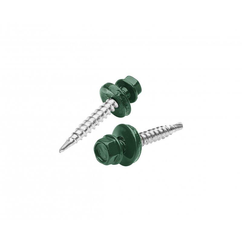 Pocinčani samorezni vijak  - Pocink obojeni  - Mahunasto zelena  -  Slika