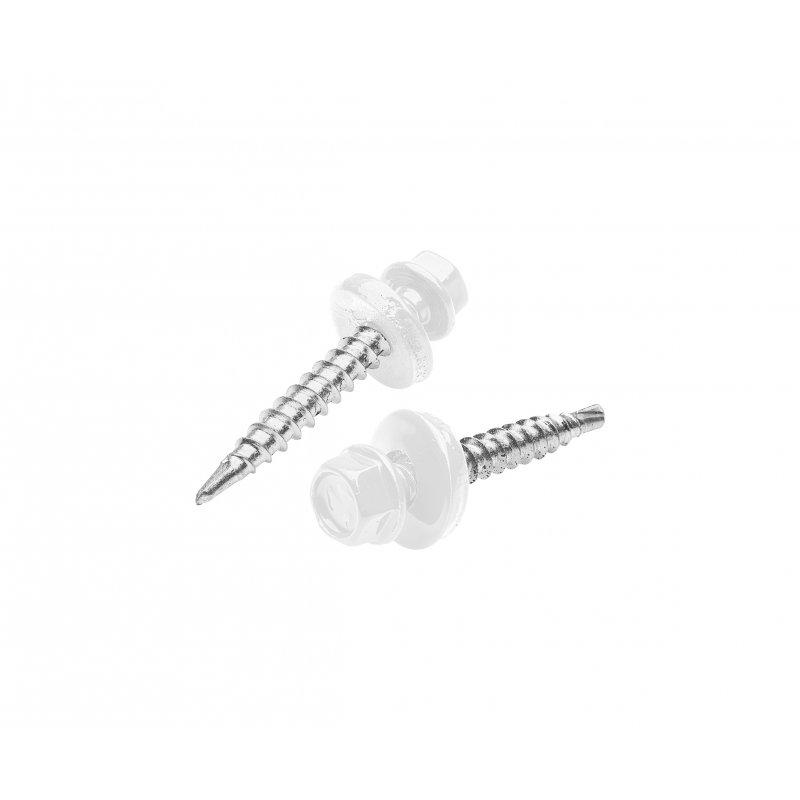 Pocinčani samorezni vijak  - Pocink obojeni  - Bijela  -  Slika