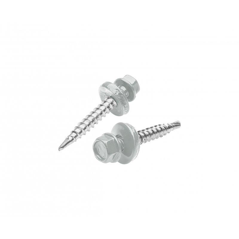 Pocinčani samorezni vijak  - Pocink obojeni  - Blago siva  -  Slika