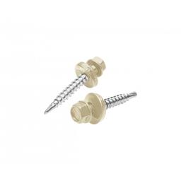 Pocinčani samorezni vijak - Pocink obojeni - Slonova kost - Slika 1