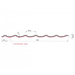 Limeni pokrov UNI 1 SQ (sound – aqua)  - Aluminij obojeni  - Testa di Moro  -  Slika 2