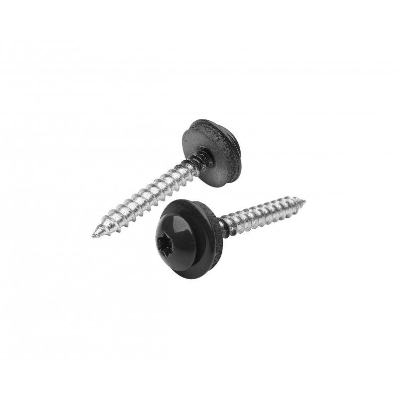 Vijak s navojem od nehrđajućeg čelika  - Inox obojeni A2/A2  - Intenzivno crna  -  Slika