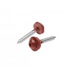 Vijak s navojem od nehrđajućeg čelika  - Inox obojeni A2/A2  - Vinsko crvena  -  Slika 1