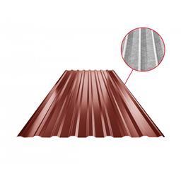 Krovni trapezni pokrov TR 18A SQ (sound – aqua)  - Pocink obojeni  - Vinsko crvena  -  Slika 1