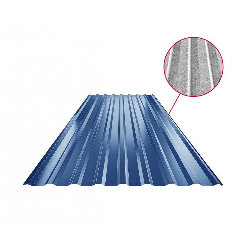 Krovni trapezni pokrov TR 18A SQ (sound – aqua)  - Pocink obojeni  - Tamno plava  -  Slika