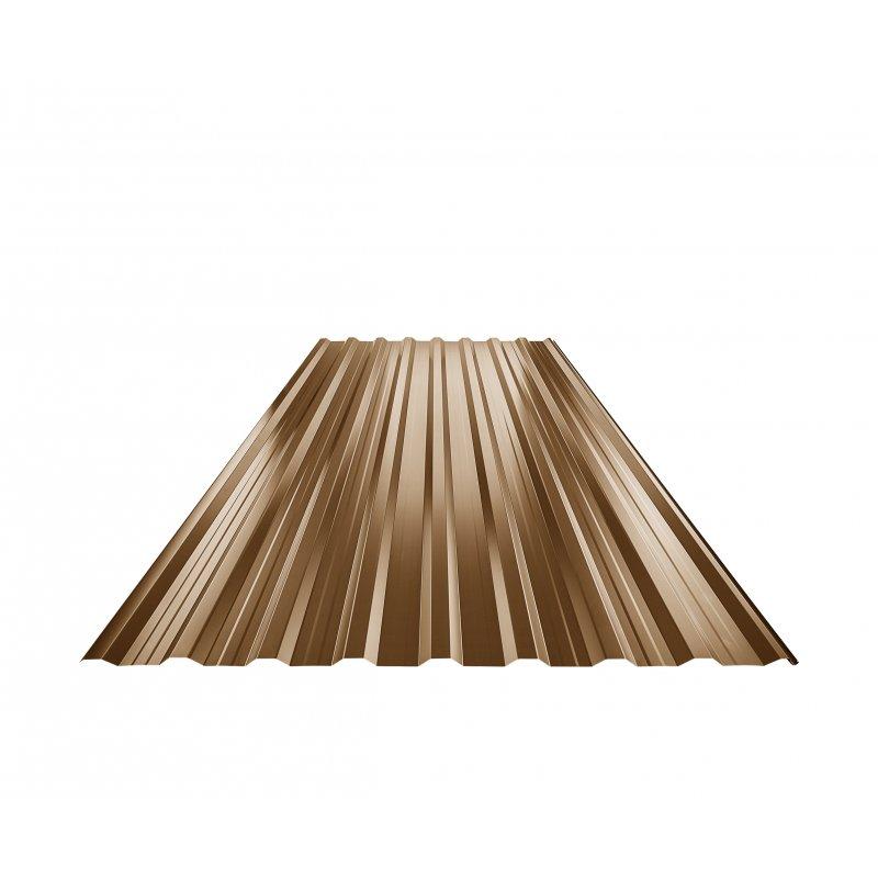 Krovni trapezni pokrov s pojačanjem TR 18A+  - Pocink obojeni  - Metalik bakrena  -  Slika