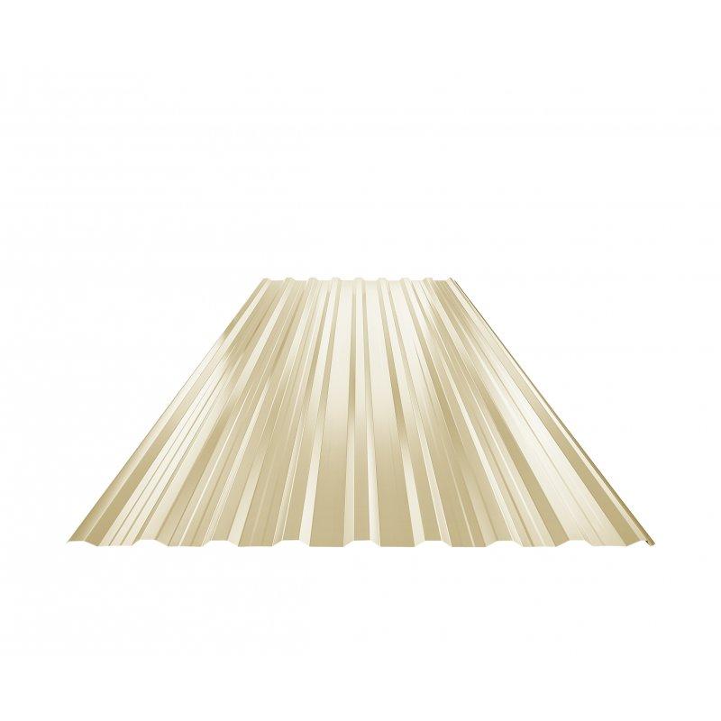 Krovni trapezni pokrov s pojačanjem TR 18A+  - Pocink obojeni  - Slonova kost  -  Slika