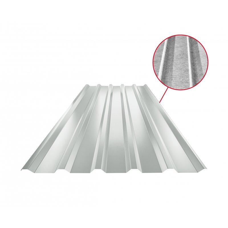 Krovni trapezni pokrov TR 35A SQ (sound – aqua)  - Pocink obojeni  - Blago siva  -  Slika