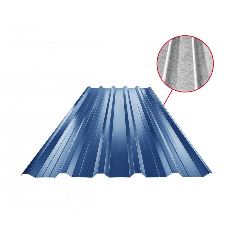 Krovni trapezni pokrov s pojačanjem TR 35A+ SQ (sound – aqua)  - Pocink obojeni  - Tamno plava  -  Slika