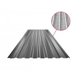 Krovni trapezni pokrov s pojačanjem TR 18A SQ (sound – aqua)  - Pocink obojeni
MATT  - Antracit MATT  -  Slika 1