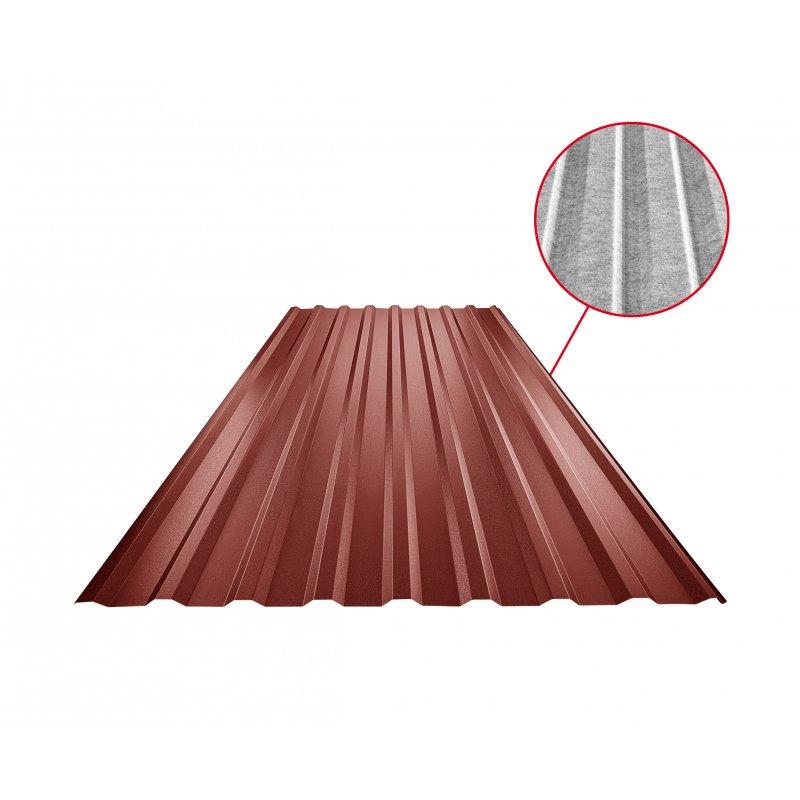 Krovni trapezni pokrov s pojačanjem TR 18A SQ (sound – aqua)  - Pocink obojeni
MATT  - Vinsko crvena MATT  -  Slika