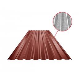 Krovni trapezni pokrov s pojačanjem TR 18A SQ (sound – aqua)  - Pocink obojeni
MATT  - Vinsko crvena MATT  -  Slika 1