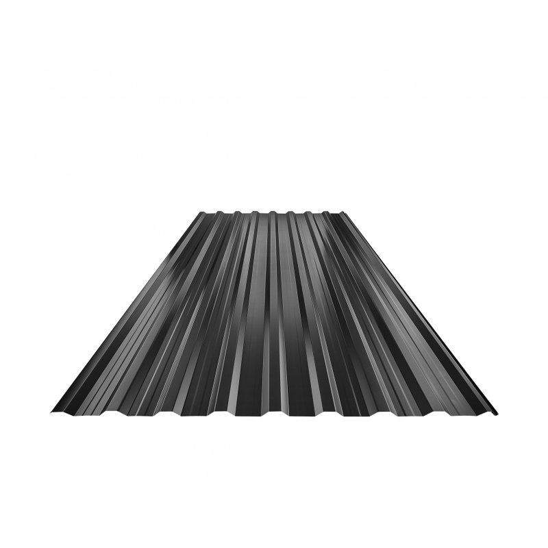 Krovni trapezni pokrov s pojačanjem TR 18A+  - Pocink obojeni
MARCEGAGLIA  - Intenzivno crna  -  Slika