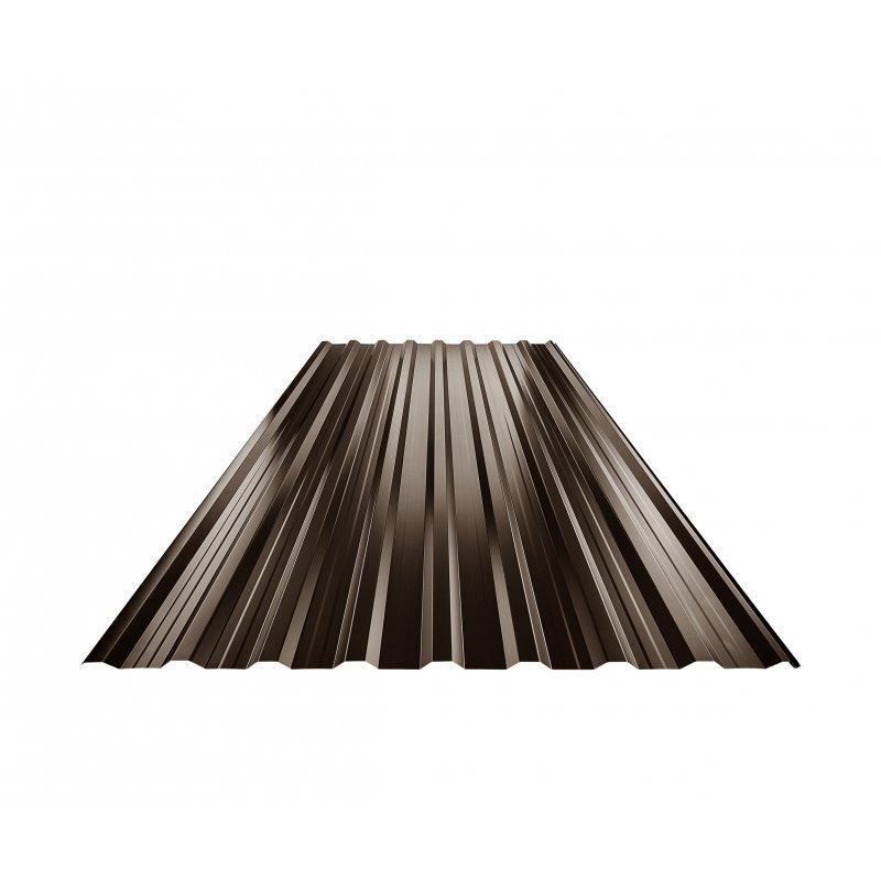 Krovni trapezni pokrov s pojačanjem TR 18A+  - Pocink obojeni
MARCEGAGLIA  - Tamno smeđa ČOKO  -  Slika