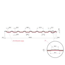 Krovni trapezni pokrov s pojačanjem TR 18A+ SQ (sound – aqua)  - Pocink obojeni
MARCEGAGLIA  - Testa di Moro  -  Slika 2