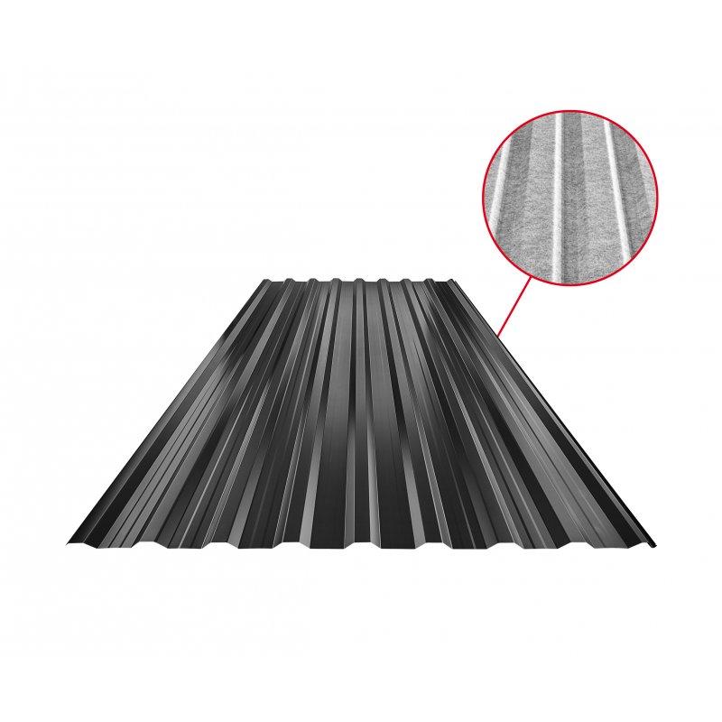 Krovni trapezni pokrov s pojačanjem TR 18A+ SQ (sound – aqua)  - Pocink obojeni
MARCEGAGLIA  - Intenzivno crna  -  Slika