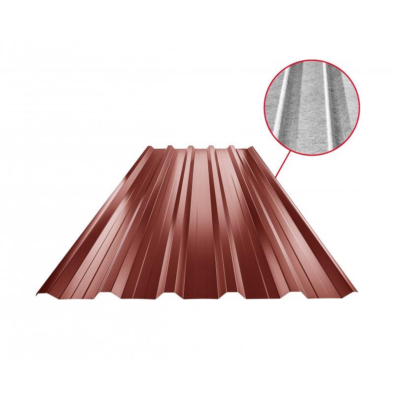 Krovni trapezni pokrov s pojačanjem TR 35A+ SQ (sound – aqua)  - Pocink obojeni
MARCEGAGLIA  - Vinsko crvena  -  Slika