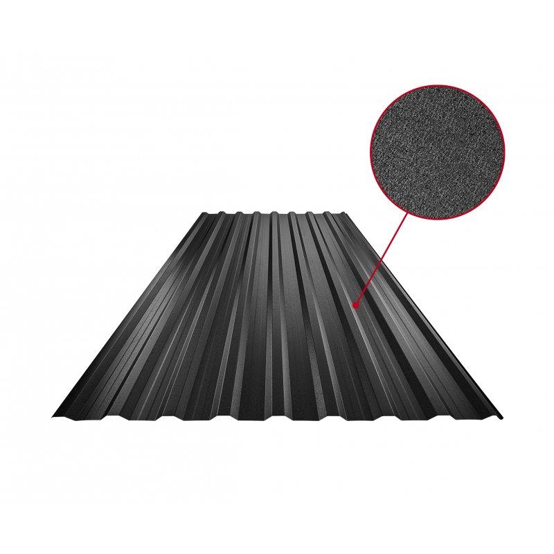 Krovni trapezni pokrov s pojačanjem TR 18A+  - Pocink obojeni
MATT MARCEGAGLIA  - Intenzivno crna MATT  -  Slika