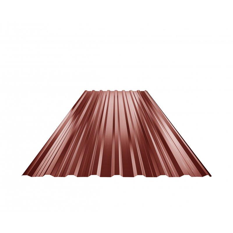 Krovni trapezni pokrov s pojačanjem TR 18A+ standard  - Pocink obojeni
MARCEGAGLIA  - Vinsko crvena  -  Slika