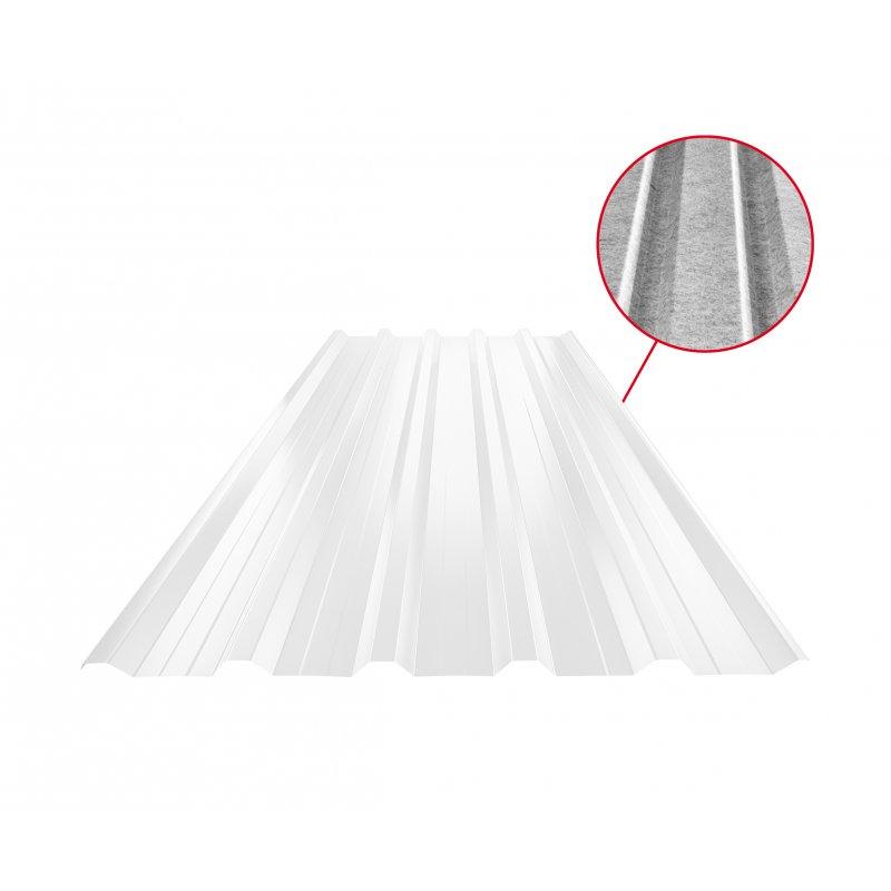 Krovni trapezni pokrov s pojačanjem TR 35A+ SQ (sound – aqua)  - Aluminij obojeni  - Bijela  -  Slika