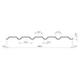 Fasadni trapez TR 35B  - Aluminij obojeni  - Bijela  -  Slika 2
