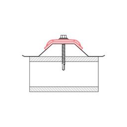 Alumijiska kalota za trapez TR 18  - Aluminij obojeni  - Vinsko crvena  -  Slika 4