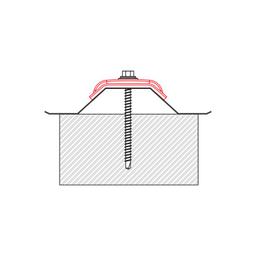 Alumijiska kalota za trapez TR 35  - Aluminij obojeni  - Prašno siva  -  Slika 2