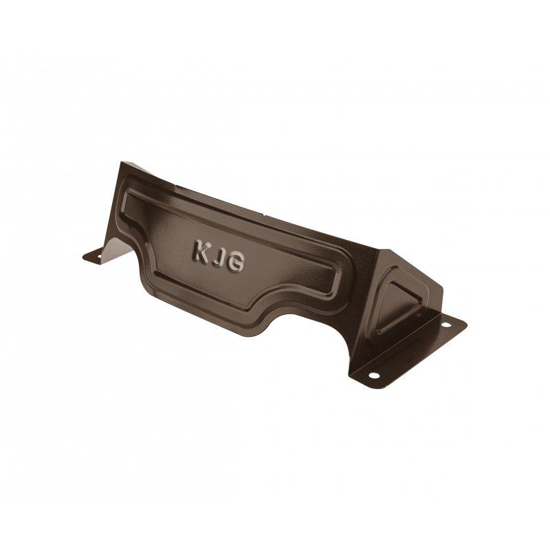 Snjegobran obli za UNI limeni pokrov  - Pocink obojeni  - Tamno smeđa ČOKO  -  Slika